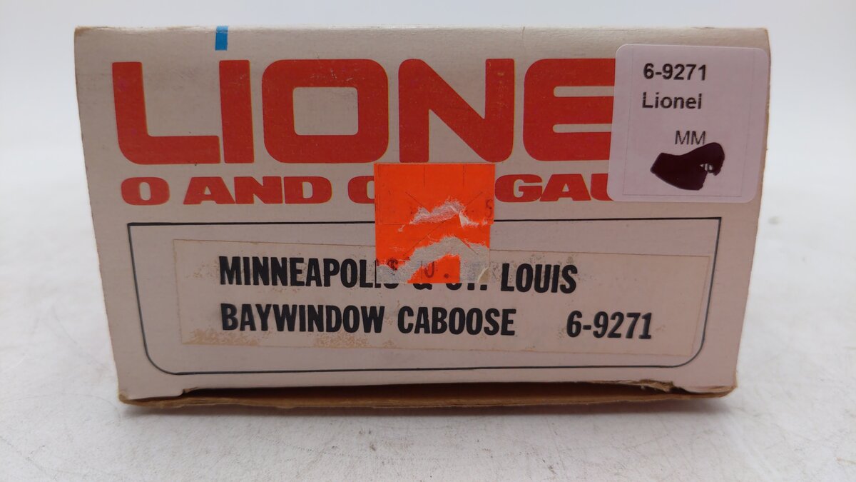 Lionel 6-9271 O Gauge Minneapolis & St. Louis Bay Window Lighted Caboose LN/Box