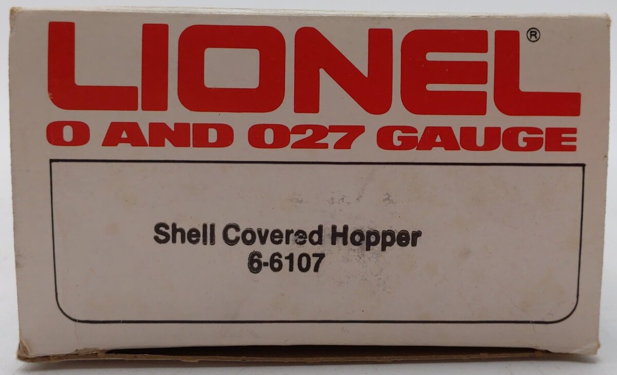 Lionel 6-6107 O Gauge Shell 4-Bay Covered Hopper NIB