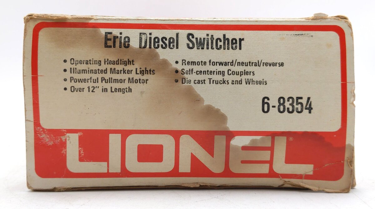 Lionel 6-8354 O Gauge Erie NW-2 Diesel Locomotive Switcher #8354 VG/Box
