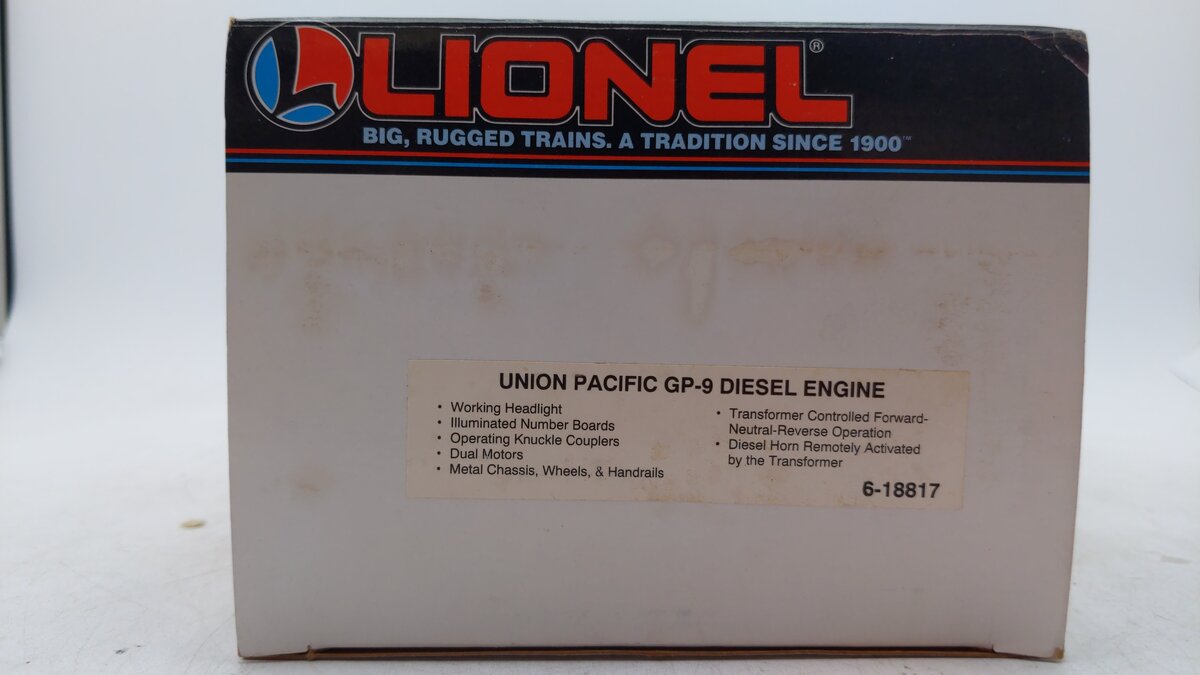 Lionel 6-18817 O Gauge Sears Union Pacific GP-9 Diesel Locomotive #150 LN/Box