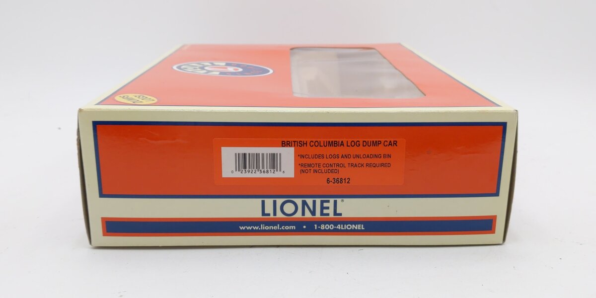 Lionel 6-36812 BC Operating Log Dump Car