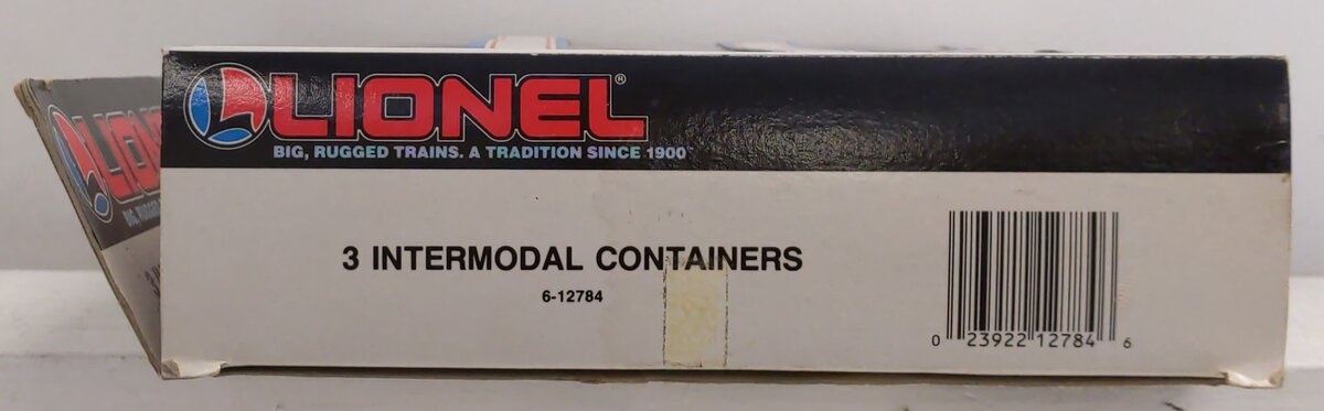 Lionel 6-12784 O Gauge Intermodal Containers 3-Pack LN/Box