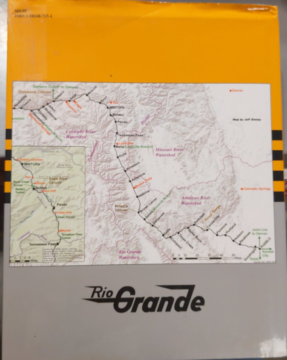 Rio Grande In Color Volume 6: Tennessee Pass Hardcover Book By Jeff Simley VG