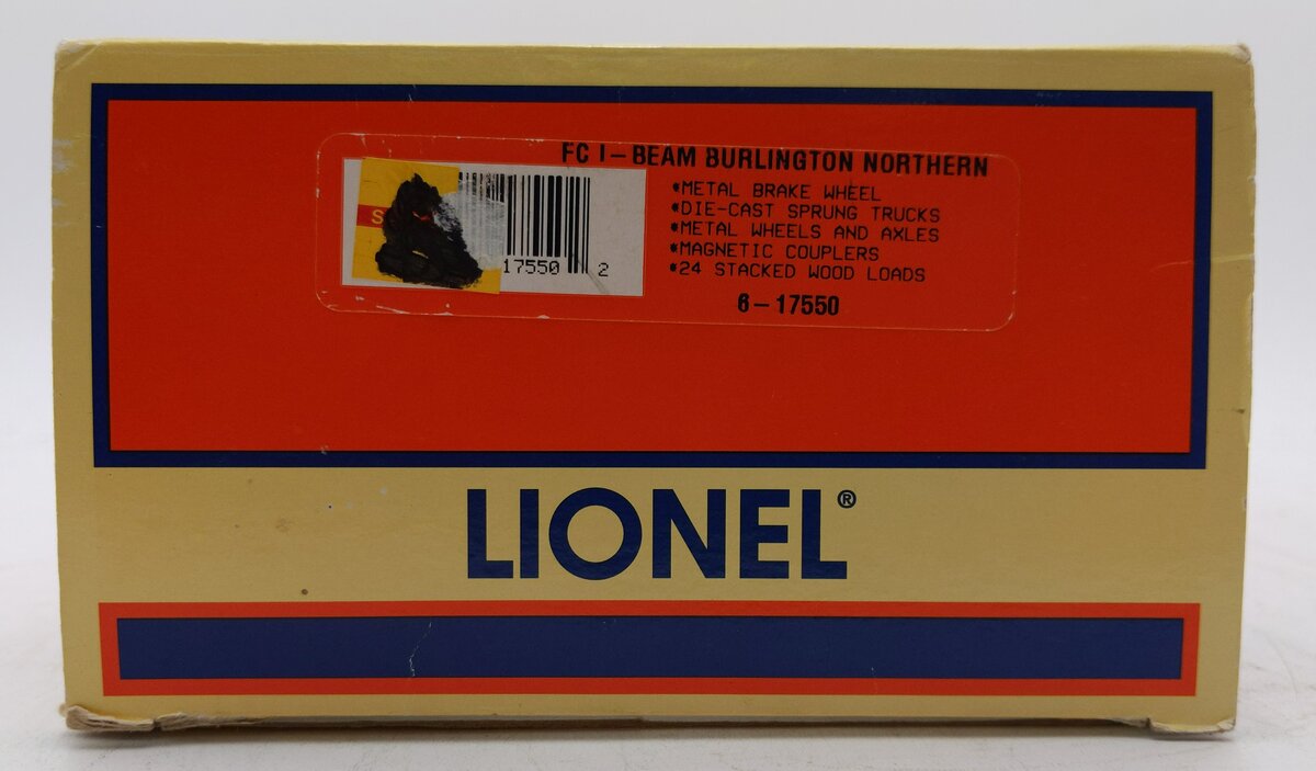 Lionel 6-17550 O Gauge I Beam Flatcar #6216 with Lumber Load