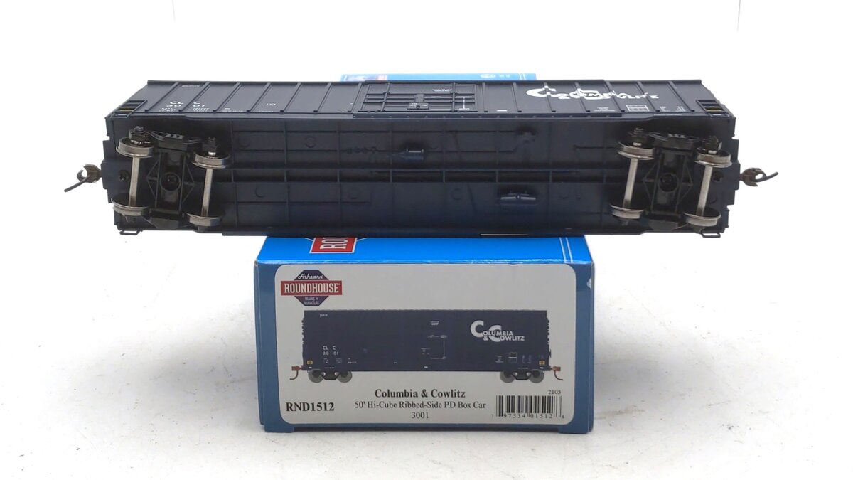 Roundhouse RND1512 HO CLC 50' Exterior Post High Cube Plug Boxcar #3001