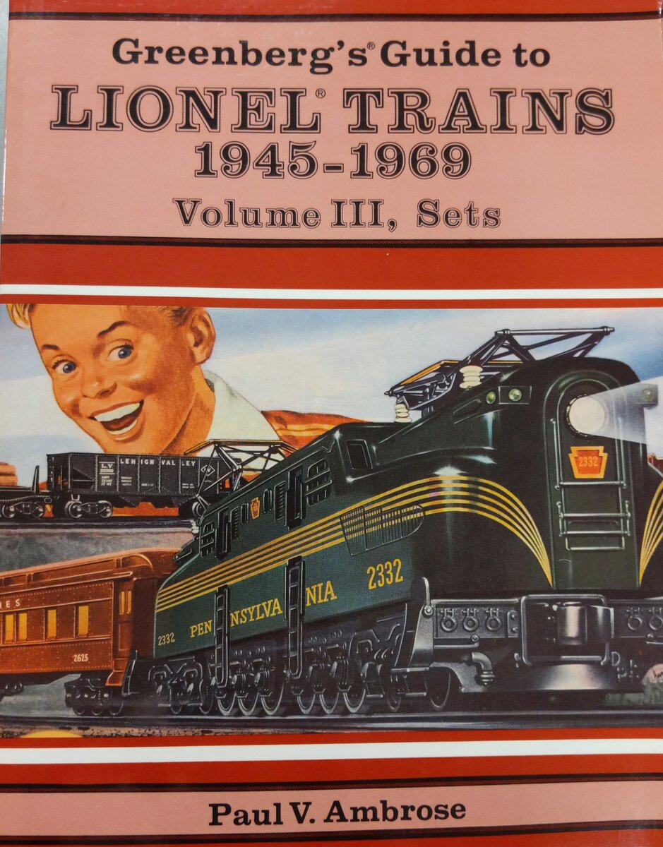 Greenberg's Guide to Lionel Trains, 1945-1969, Vol. 3, Sets Paperback Book EX