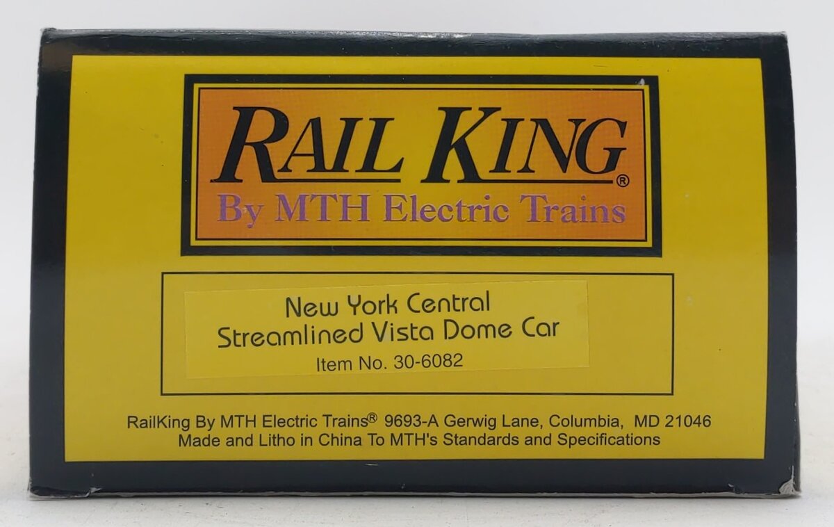 MTH 30-6082 O Gauge New York Central Illuminated Dome Car LN/Box
