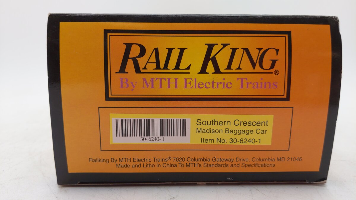 MTH 30-6240-1 O Gauge Southern Crescent Madison Baggage Car LN/Box