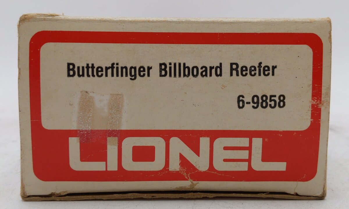 Lionel 6-9858 O Gauge Butterfinger Billboard Reefer Car EX/Box
