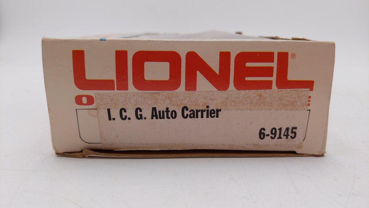 Lionel 6-9145 O Gauge Illinois Central Gulf 3-Tier Auto Carrier Car LN/Box