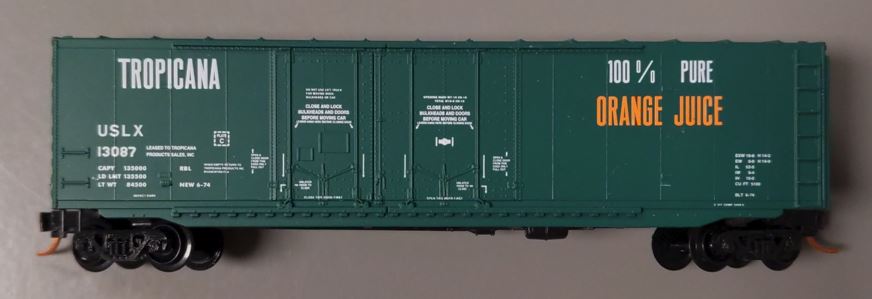 Micro-Trains 07500040 N Scale Tropicana 50' Double Plug Door Boxcar #13087 NIB