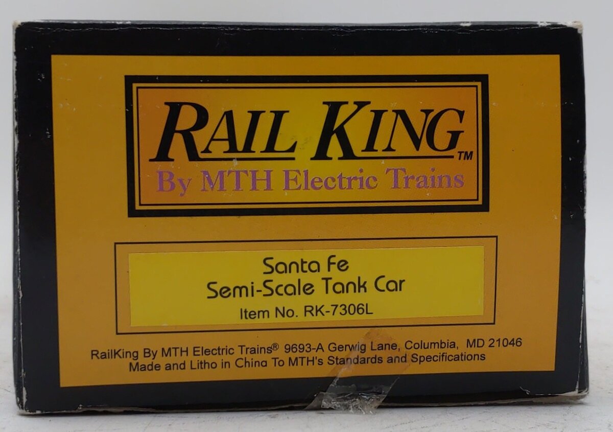 MTH 30-73060 O Gauge Atchison Topeka Santa Fe (ATSF) Tank Car #100943 LN/Box