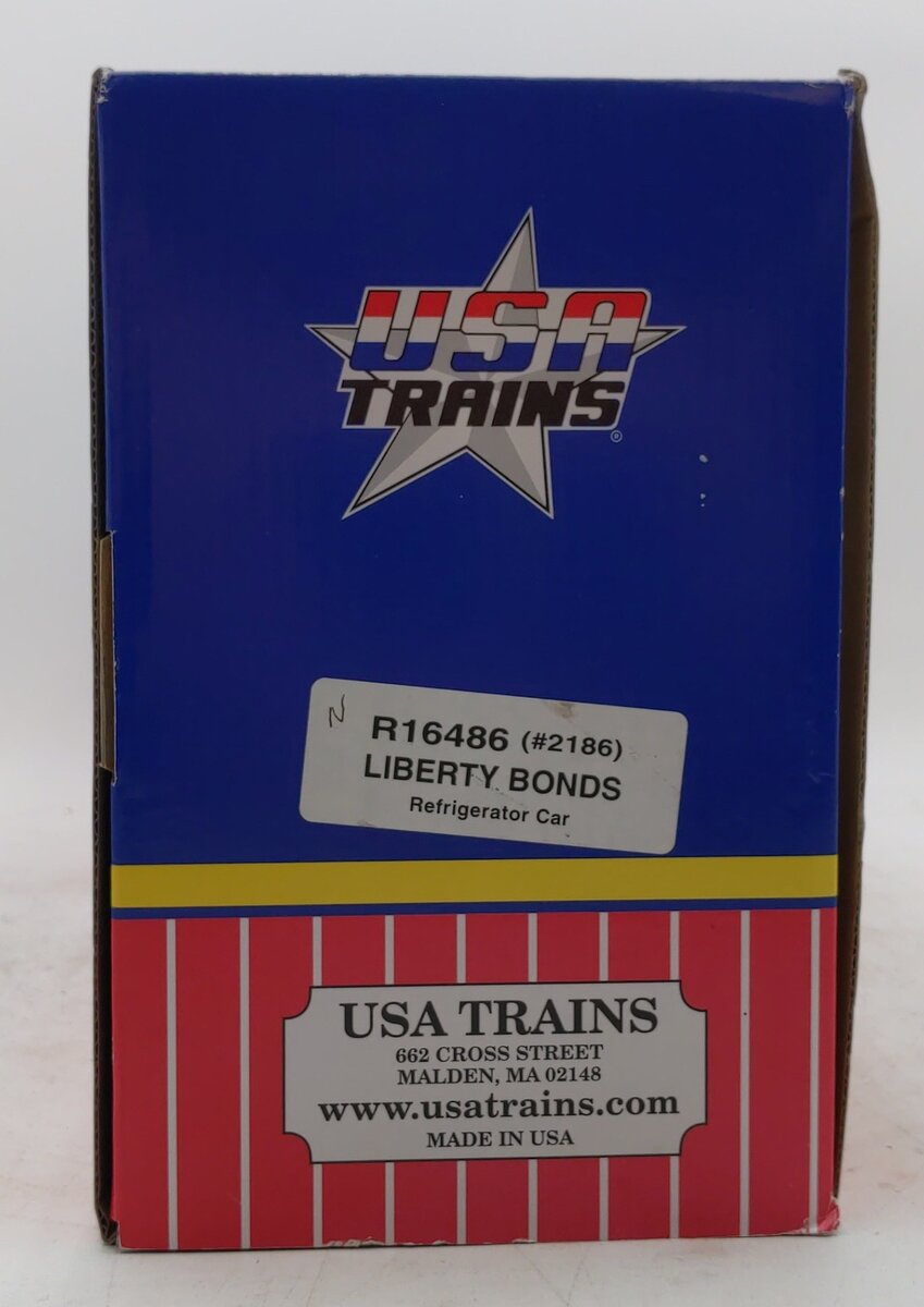 USA Trains R16486 G Liberty Bonds “Old Glory” U.S. Refrigerator Cars