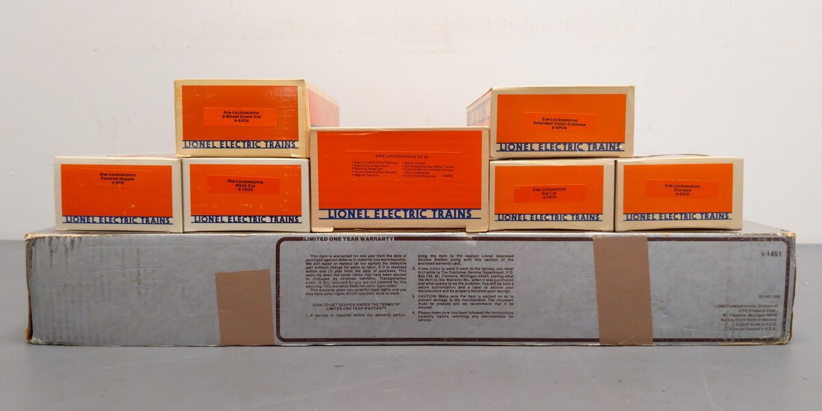 Lionel 6-1451 O Gauge Erie Lackawanna Limited Train Set MT/Box