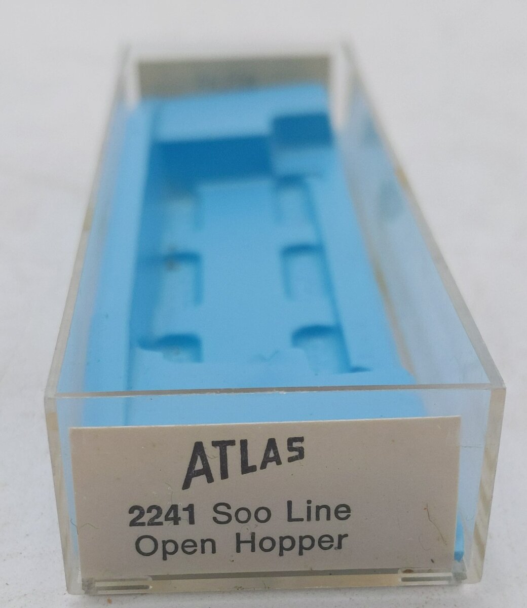 Atlas 2241 N-Scale SOO Line 2-Bay Rib Side Arch End Open Hopper #4708 LN/Box