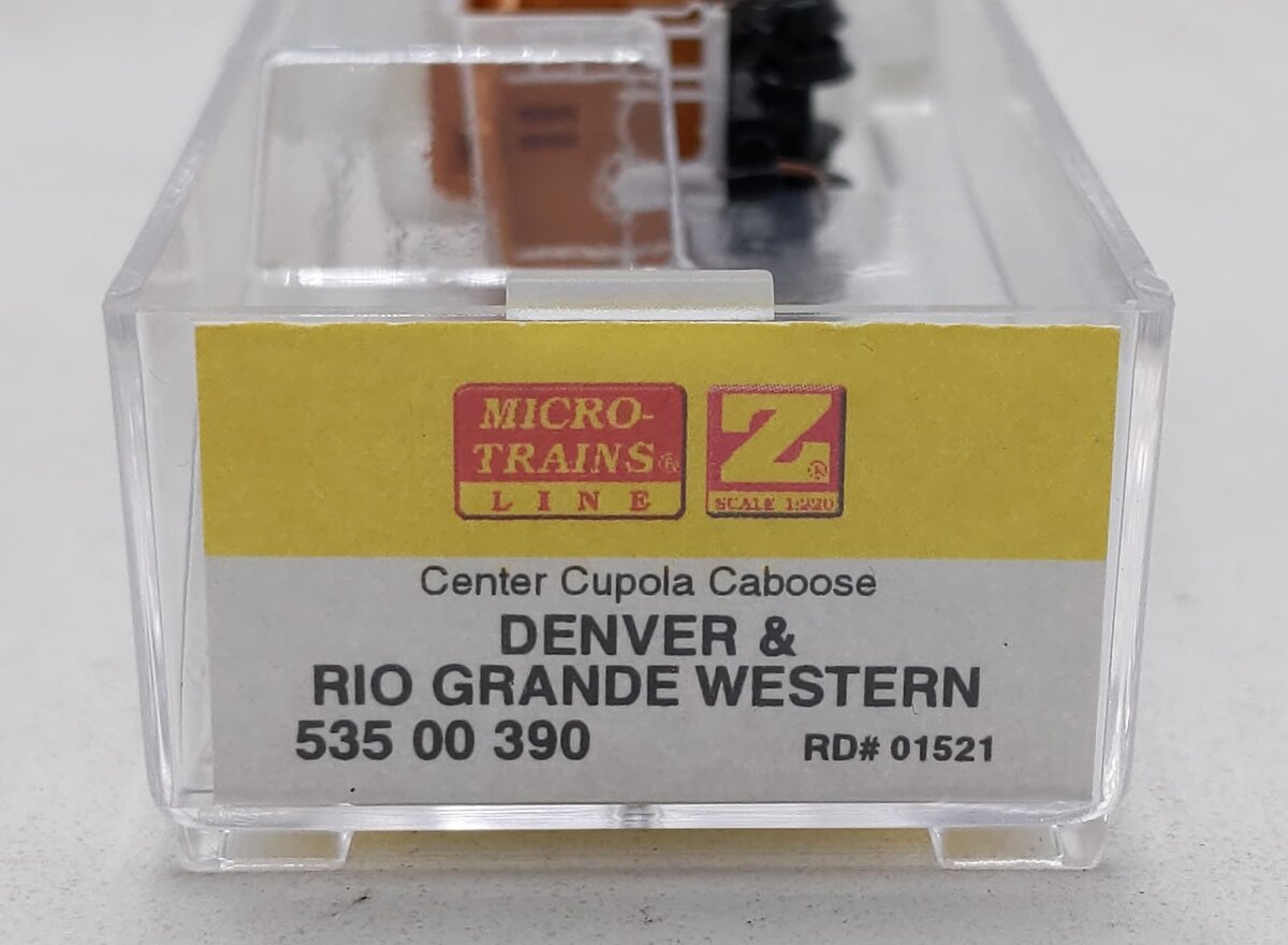 Micro-Trains 53500390 Z Denver & Rio Grande Western Center Cupola Caboose #01521