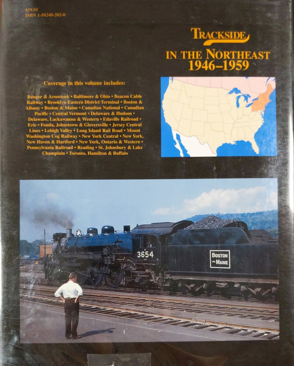 Trackside in the Northeast 1946-59 with Vincent A. Purn and John A. Knauff Book EX