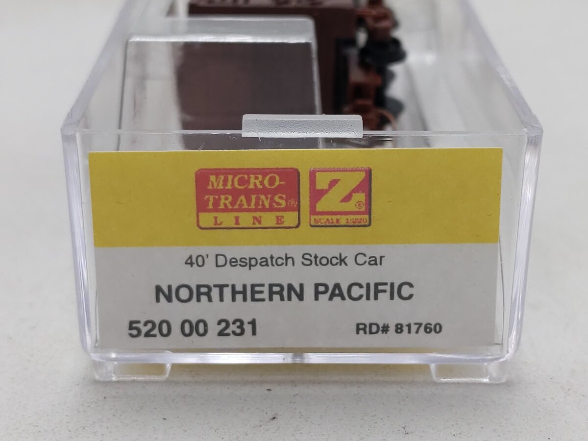 Micro Trains 52000231 Z Scale Northern Pacific 40' Stock Car #81760