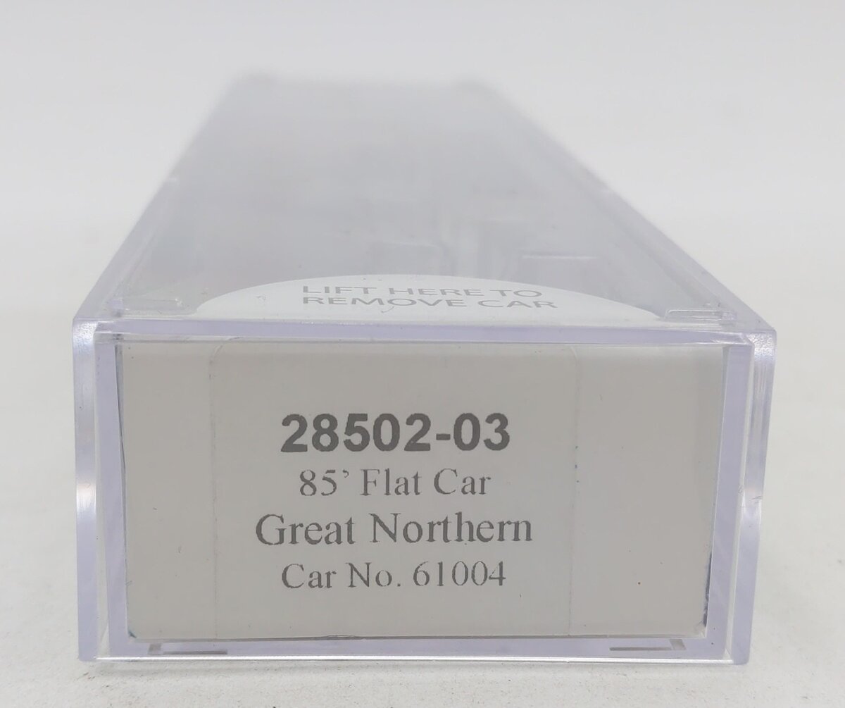 Trainworx Inc 28502-03 N Great Northern 85' Flat Car #61004