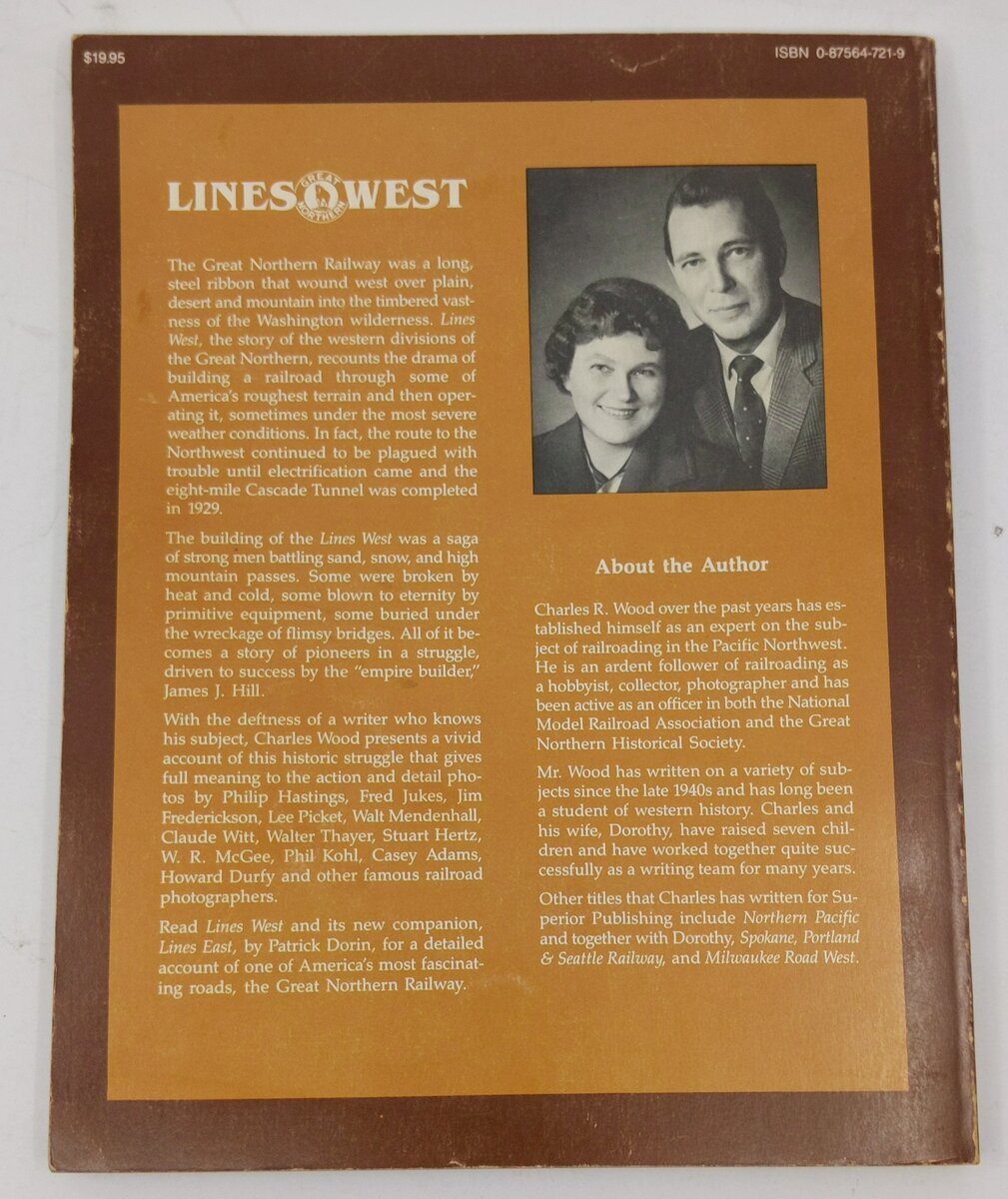 Great Northern Lines West Paperback Book By Charles R. Wood VG