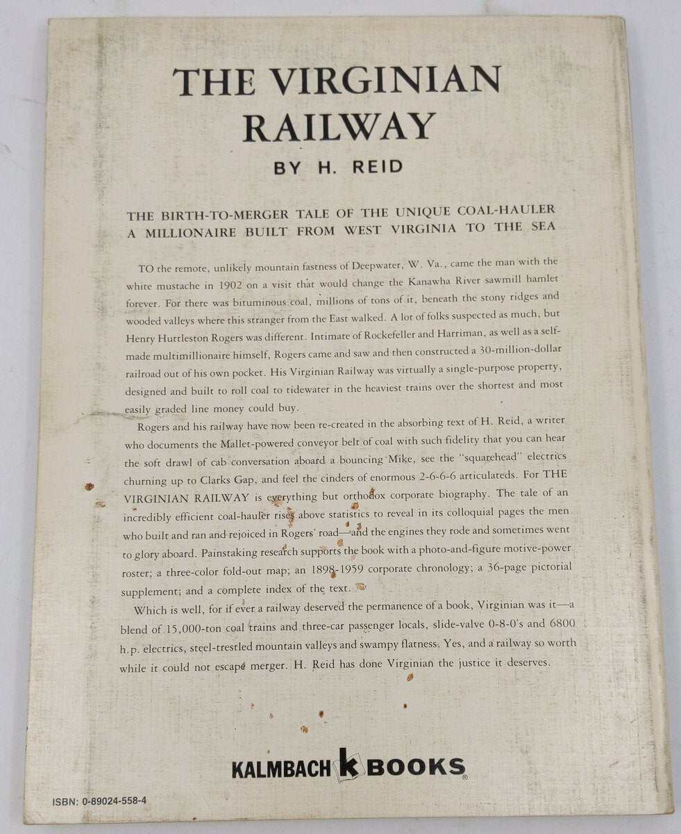 The Virginian Railway Paperback Book By H. Reid VG