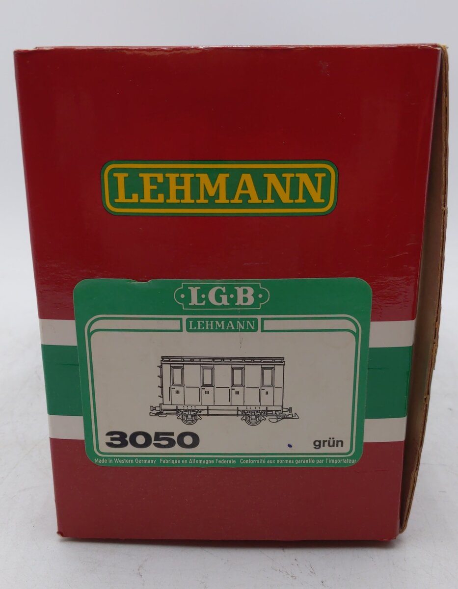 LGB 3050 G Scale European 4-Wheel Illuminated Passenger Car LN/Box