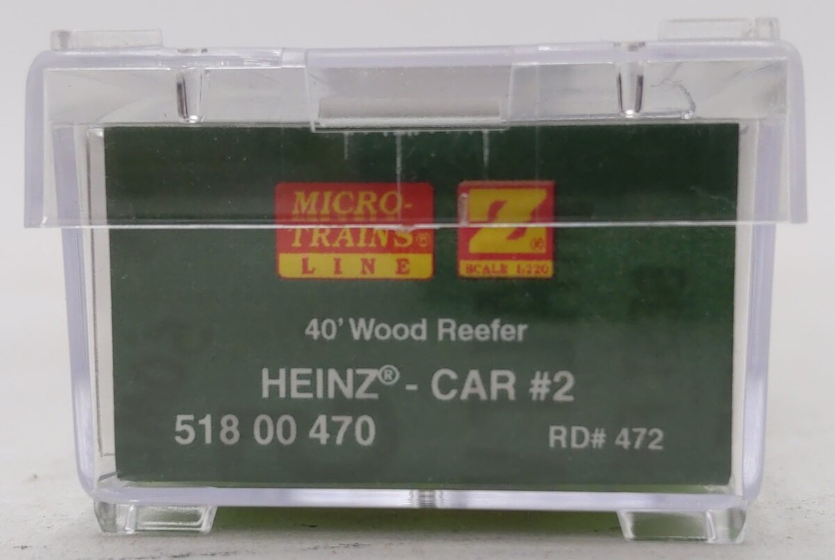 Micro-Trains 51800470 Z Heinz Series #2 40' Wood Sheathed Ice Reefer #472