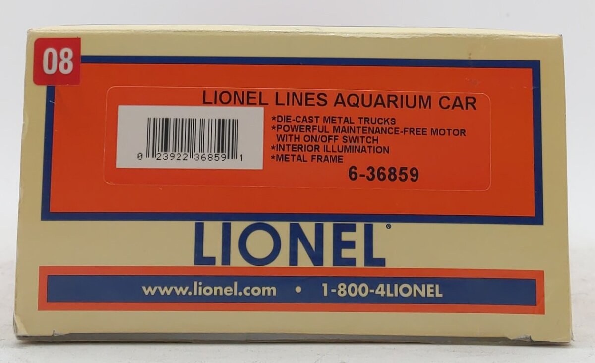 Lionel 6-36859 O Gauge Lionel Lines Aquarium Car LN/Box