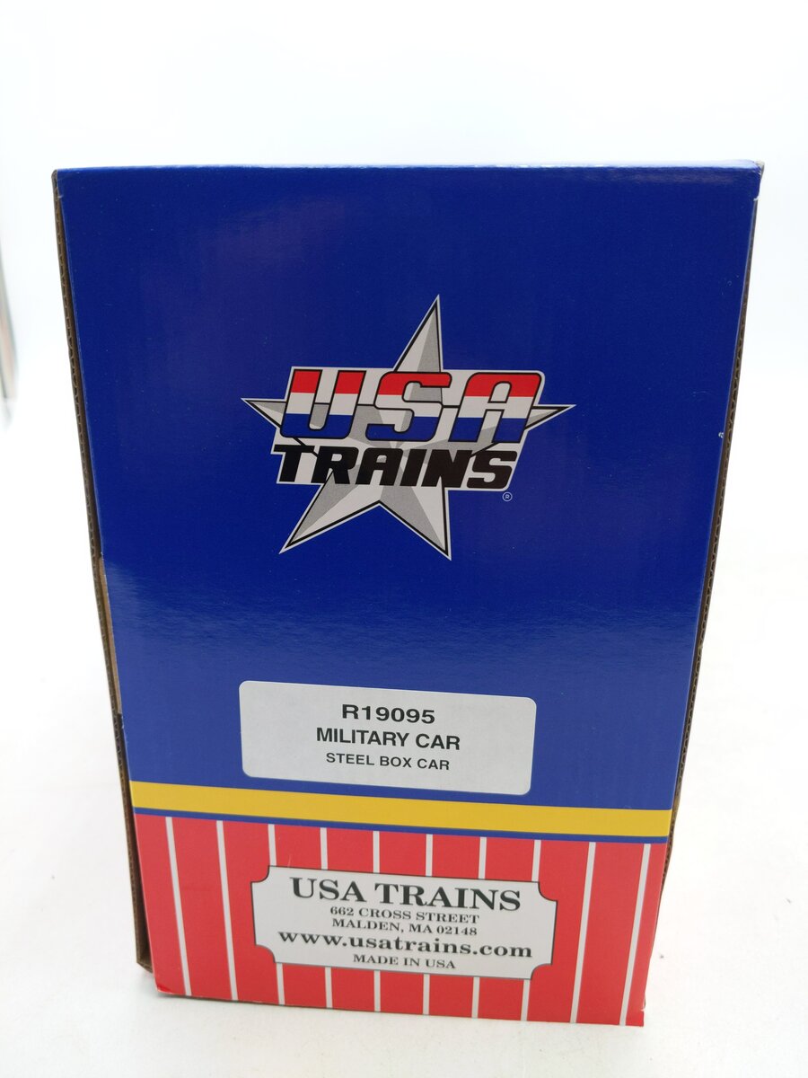 USA Trains R19095 G Military Series "Support Our Troops Simulated Wood Box Car