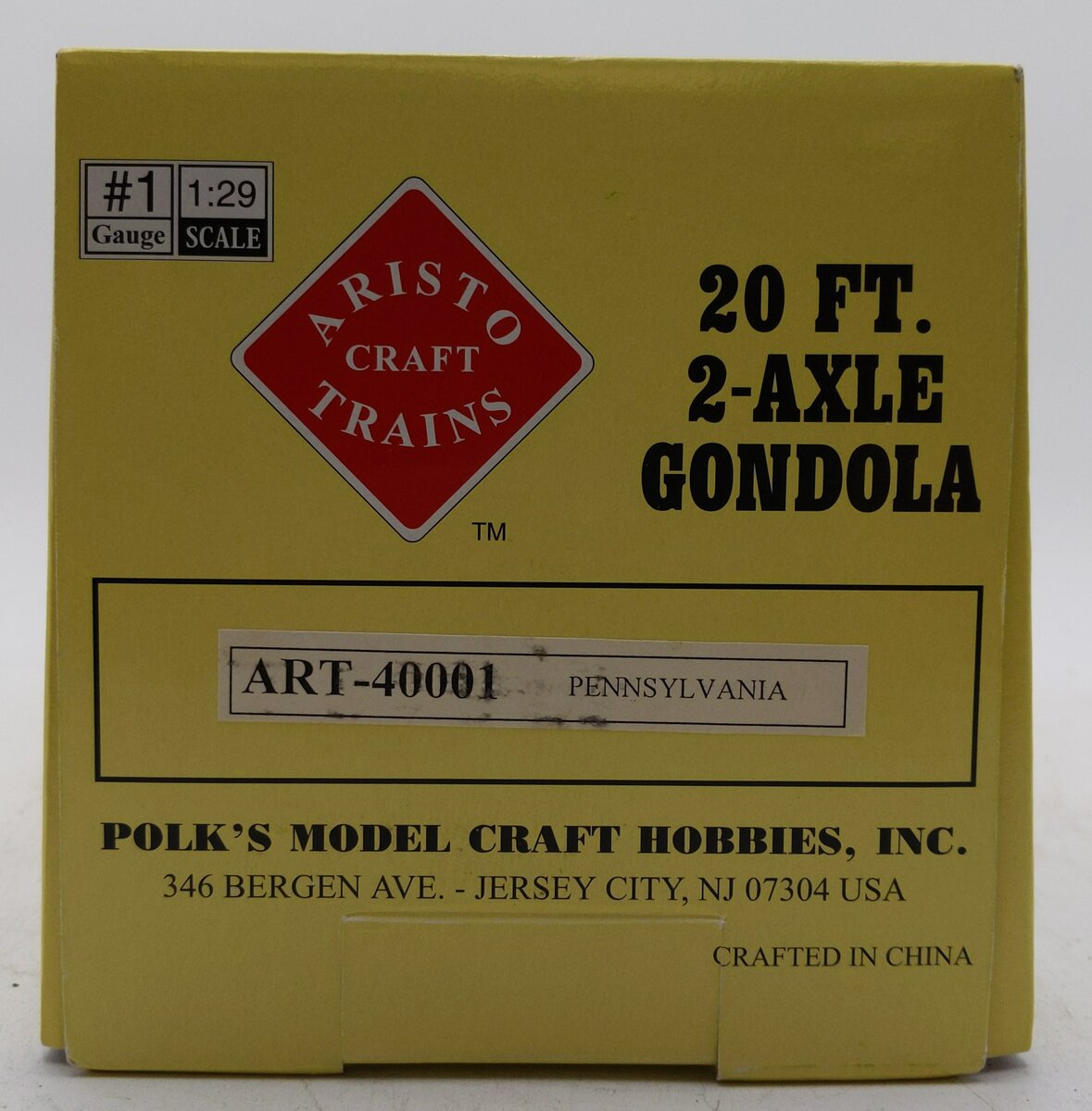 Aristo-Craft 40001 G Pennsylvania 20 Foot Gondola #4512