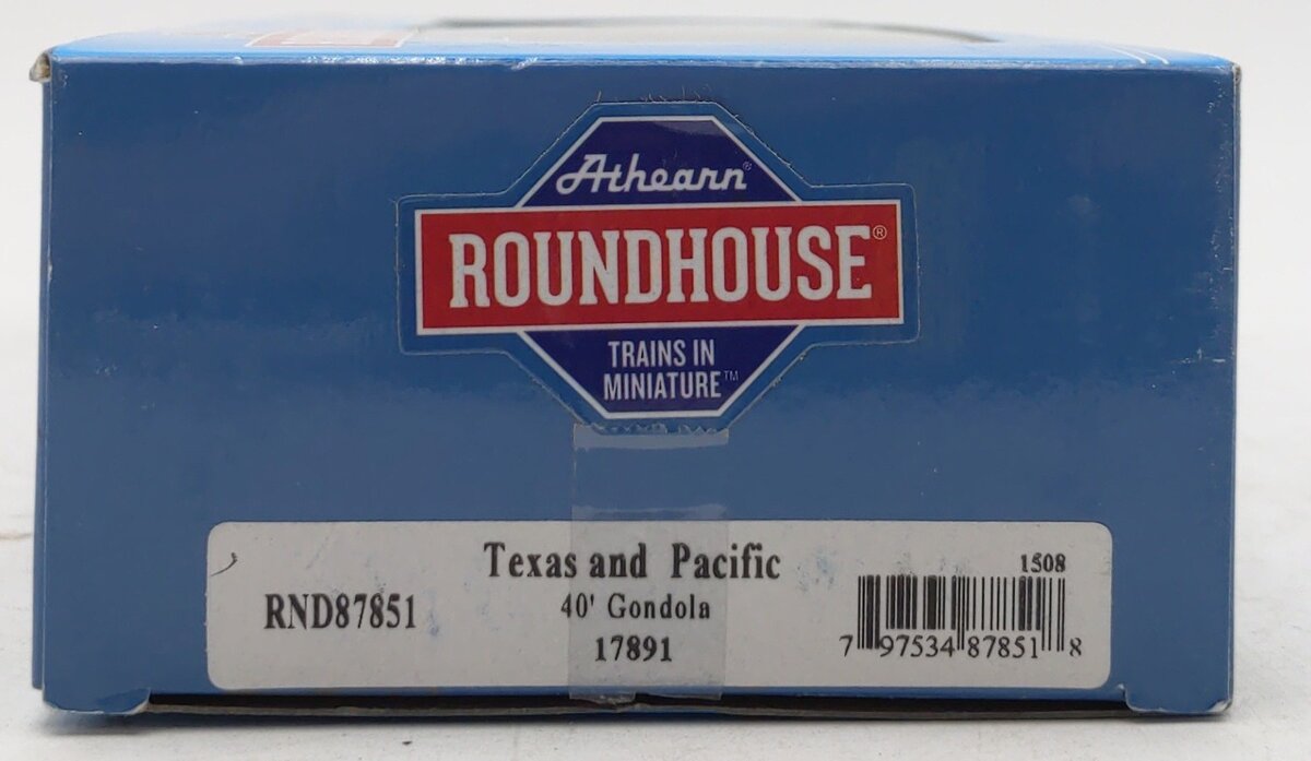 Roundhouse 87851 HO Texas and Pacific 40' Gondola #17891