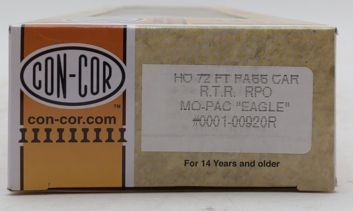 Con-Cor 0001-00920R HO Scale Mopac 'Eagle' 72 Ft RPO Passenger Car #711