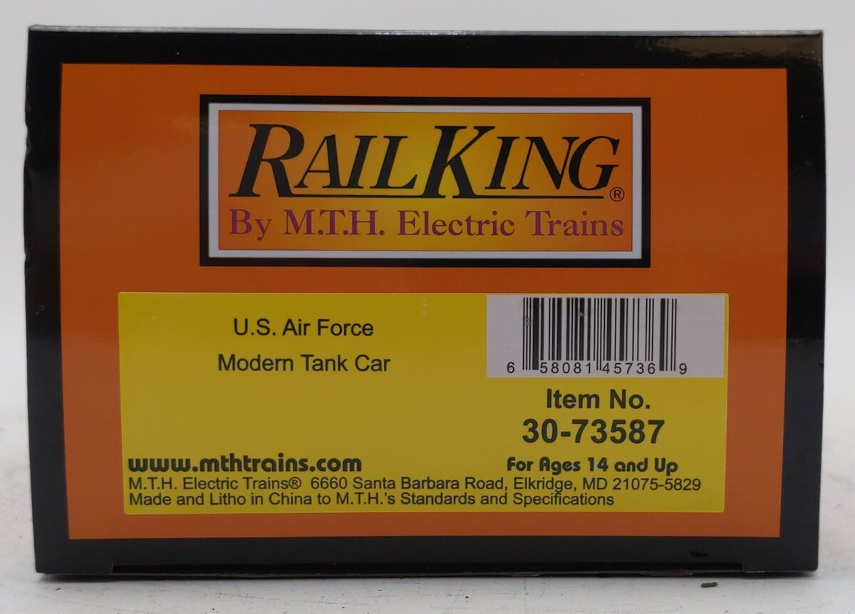 MTH 30-73587 O U.S. Air Force RailKing Modern Tank Car #194606