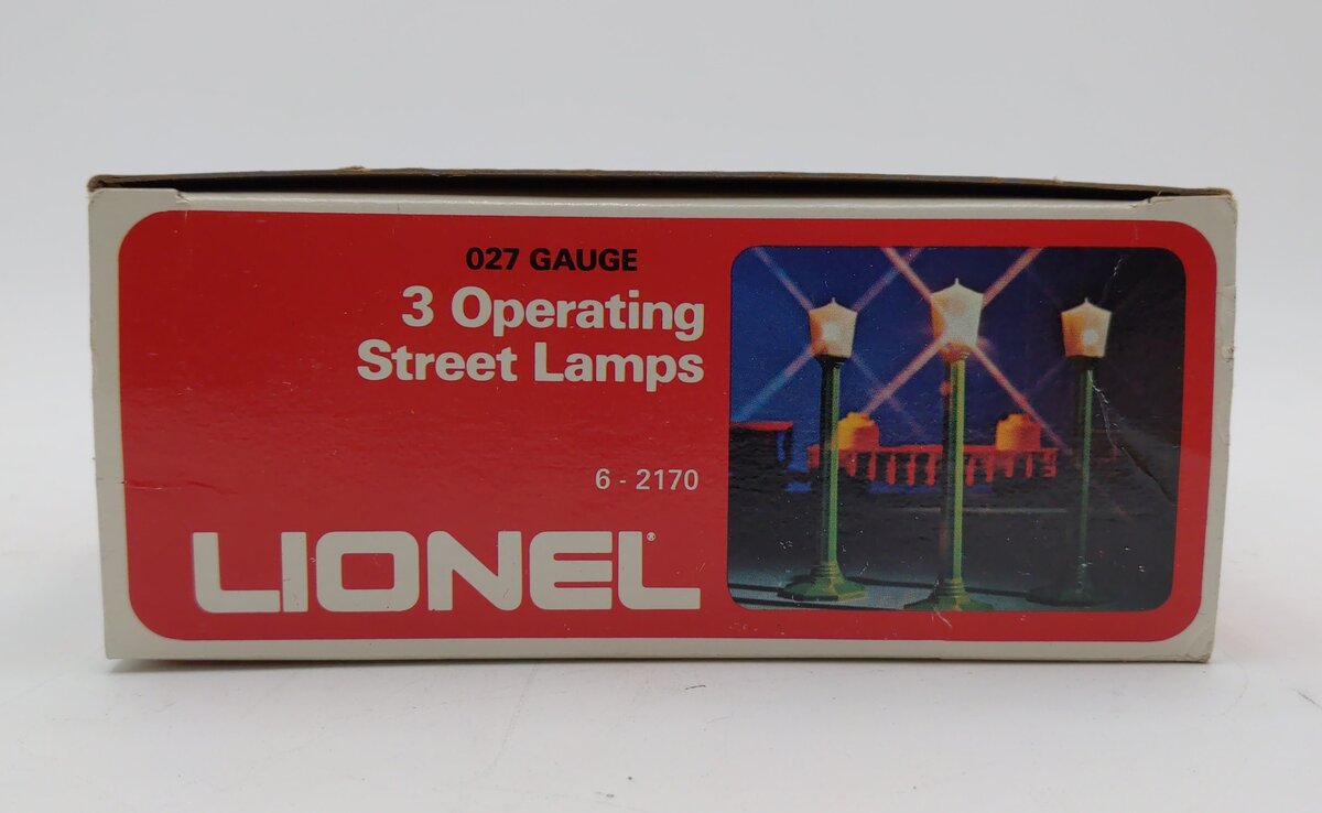 Lionel 6-2170 O And 027 Operating Green Plastic Street Lamp Posts (Set of 3) LN/Box