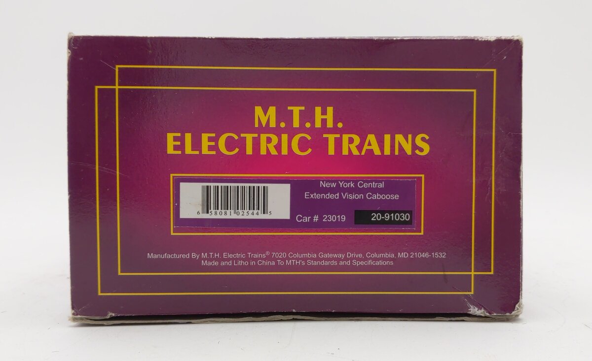 MTH 20-91030 O New York Central Extended Vision Caboose #23019 LN/Box