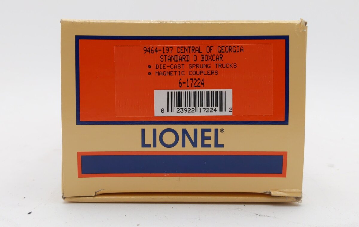 Lionel 6-17224 O Gauge Central of Georgia Boxcar #9464-197 NIB