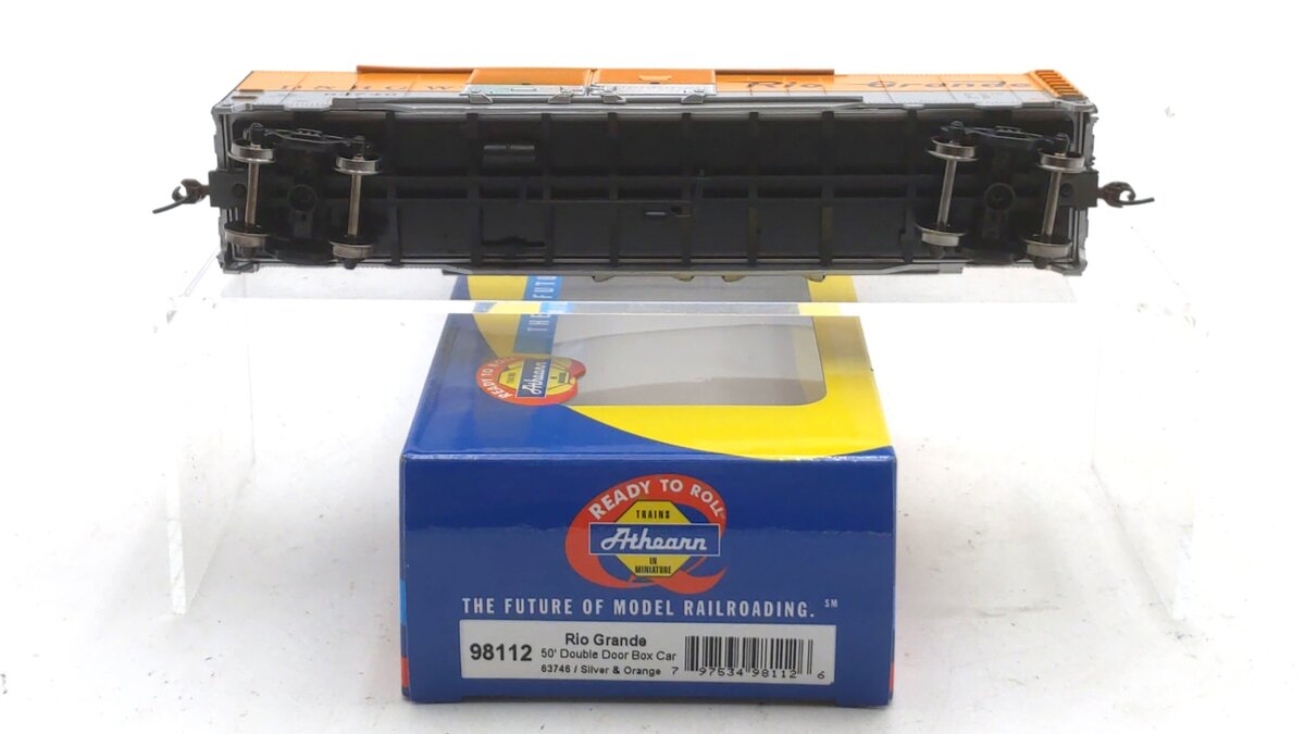 Athearn 98112 HO RTR Denver & Rio Grande Western 50' Double Door Box Car #63746