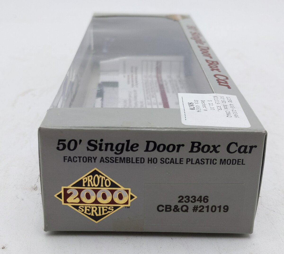 Proto 2000 23346 HO CB&Q 50' Single Door Boxcar #21019