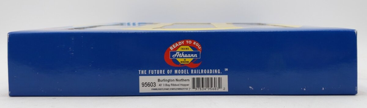 Athearn 95603 HO Scale Burlington Northern 40' 3 Bay Ribbed Hopper (Pack of 6) LN/Box