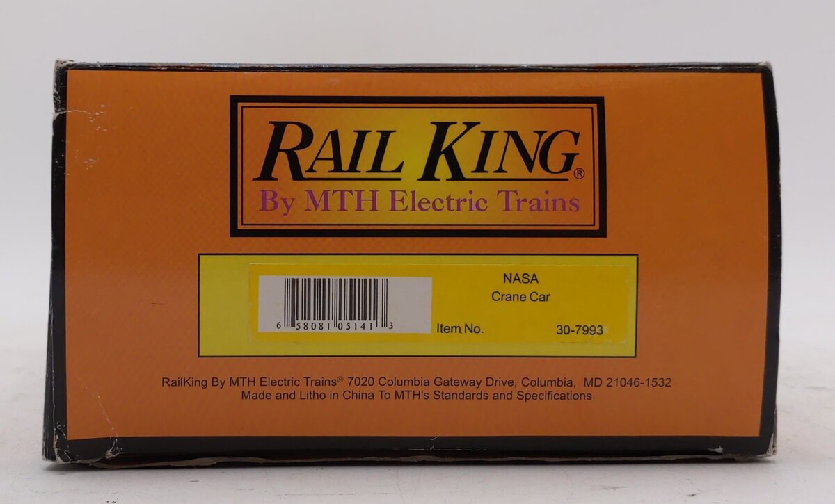 MTH 30-7993 NASA Crane Car LN/Box
