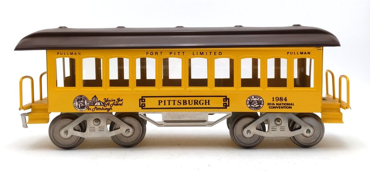 McCoy 1984 McCoy 1984 Standard Gauge TCA Pittsburgh Pullman Passenger Car VG