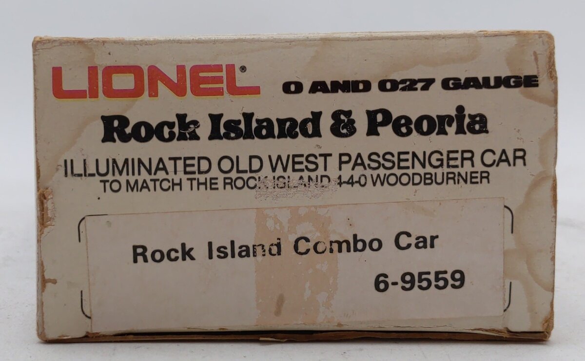 Lionel 6-9559 O Gauge Rock Island & Peoria Combine Car LN/Box