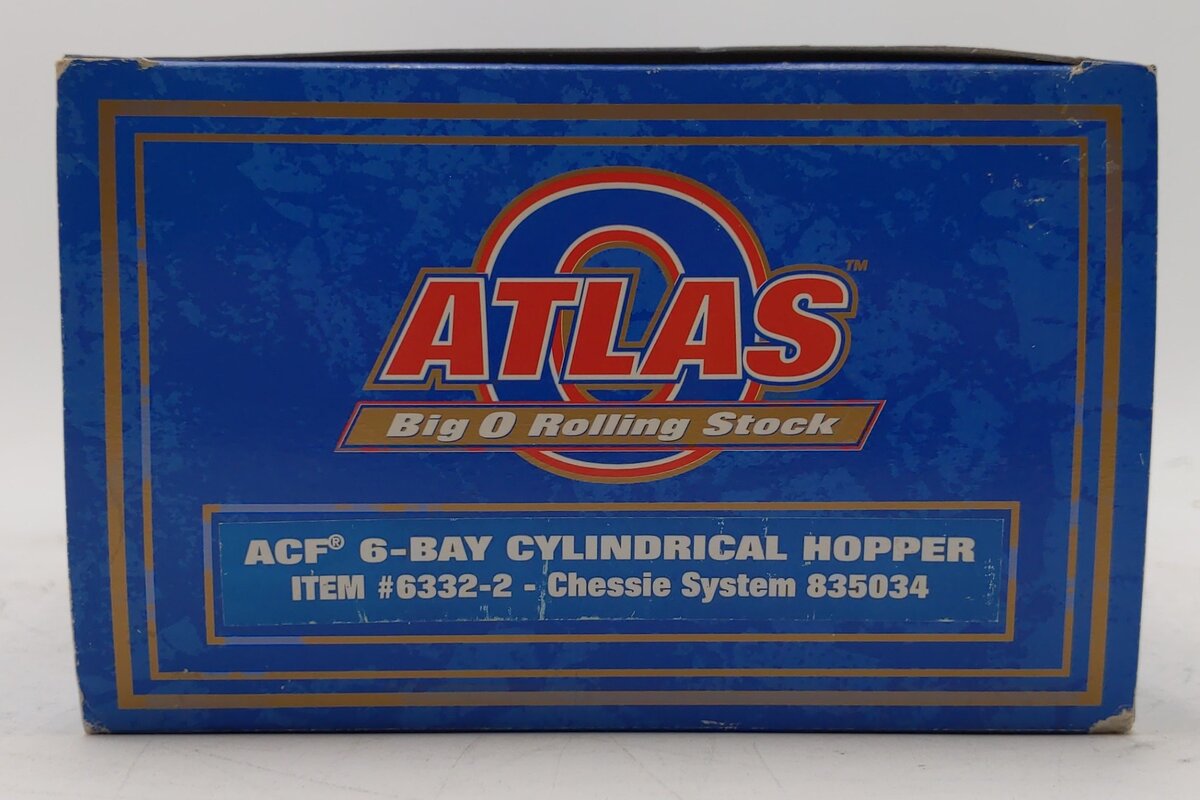 Atlas 6332-2 Chessie System Cylindrical Hopper #835034 (3-Rail) EX/Box