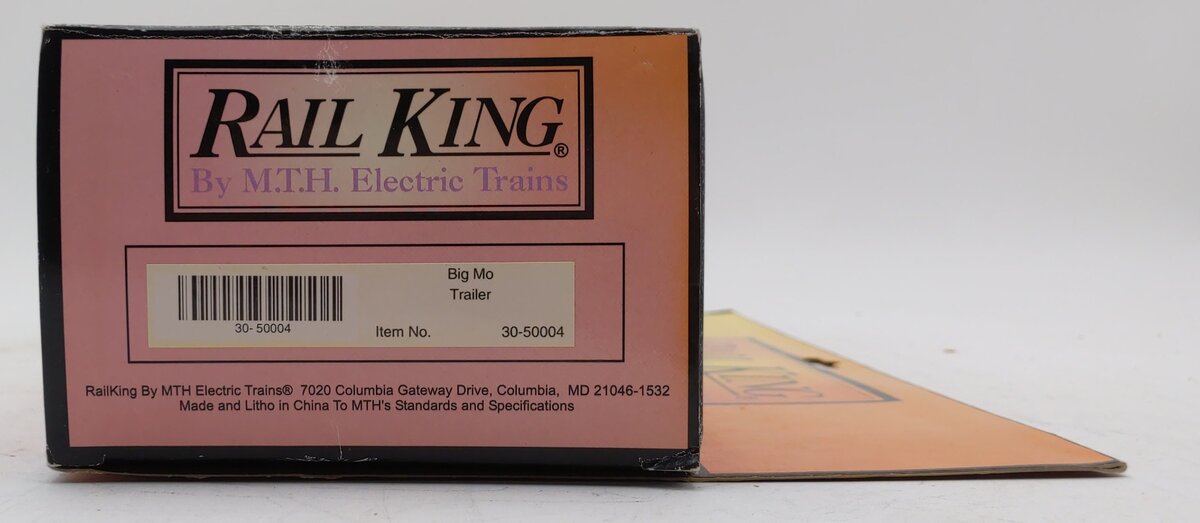 MTH 30-50004 O Gauge Big Mo Vendor Trailer Interior Illumination Opening Doors LN/Box
