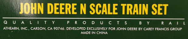 Athearn N Scale John Deere Diesel Passenger Train Set NIB