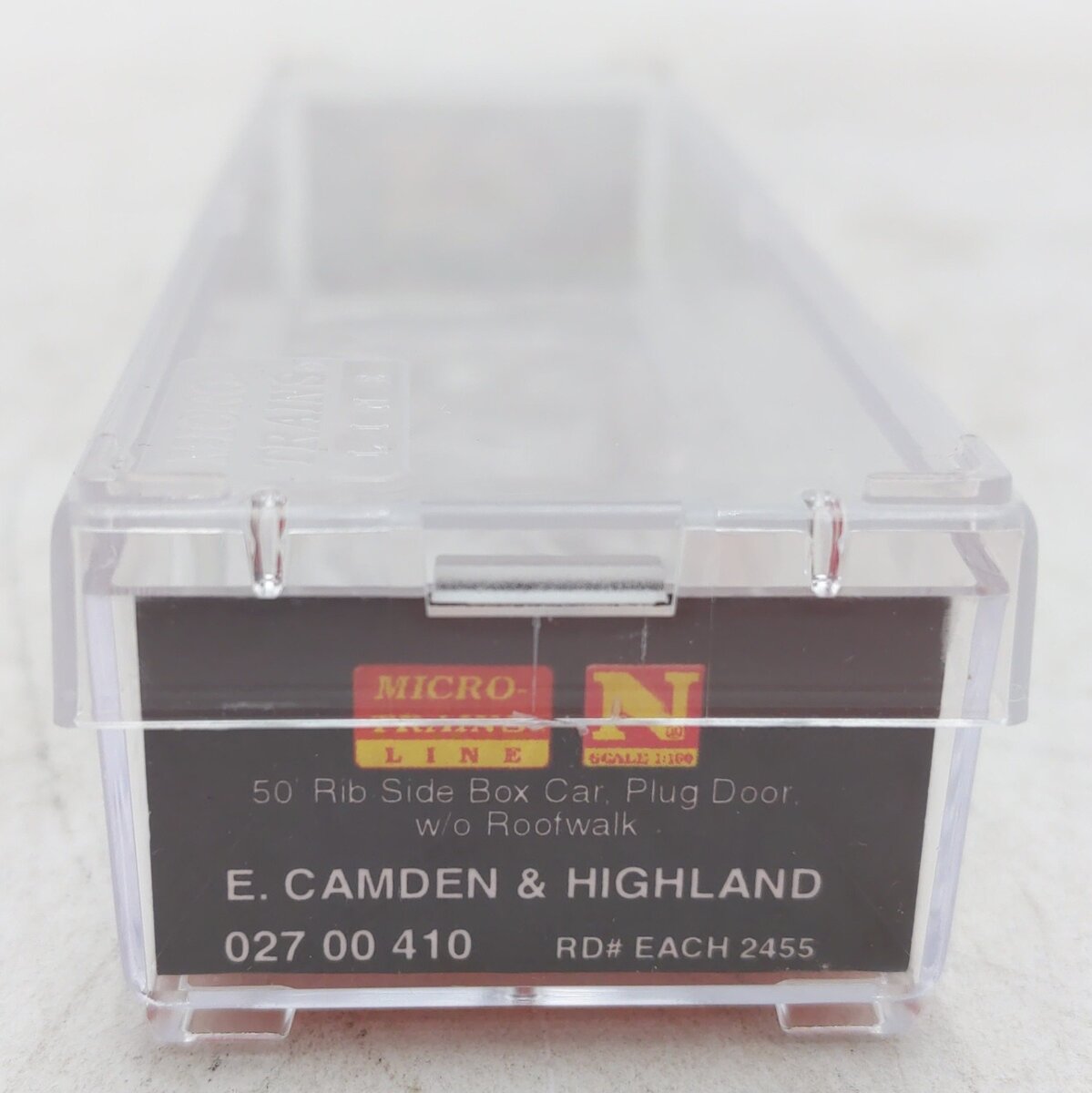 Micro-Trains 02700410 N E. Camden & Highland 50' Plug Door Rib Side Boxcar #2455 LN/Box