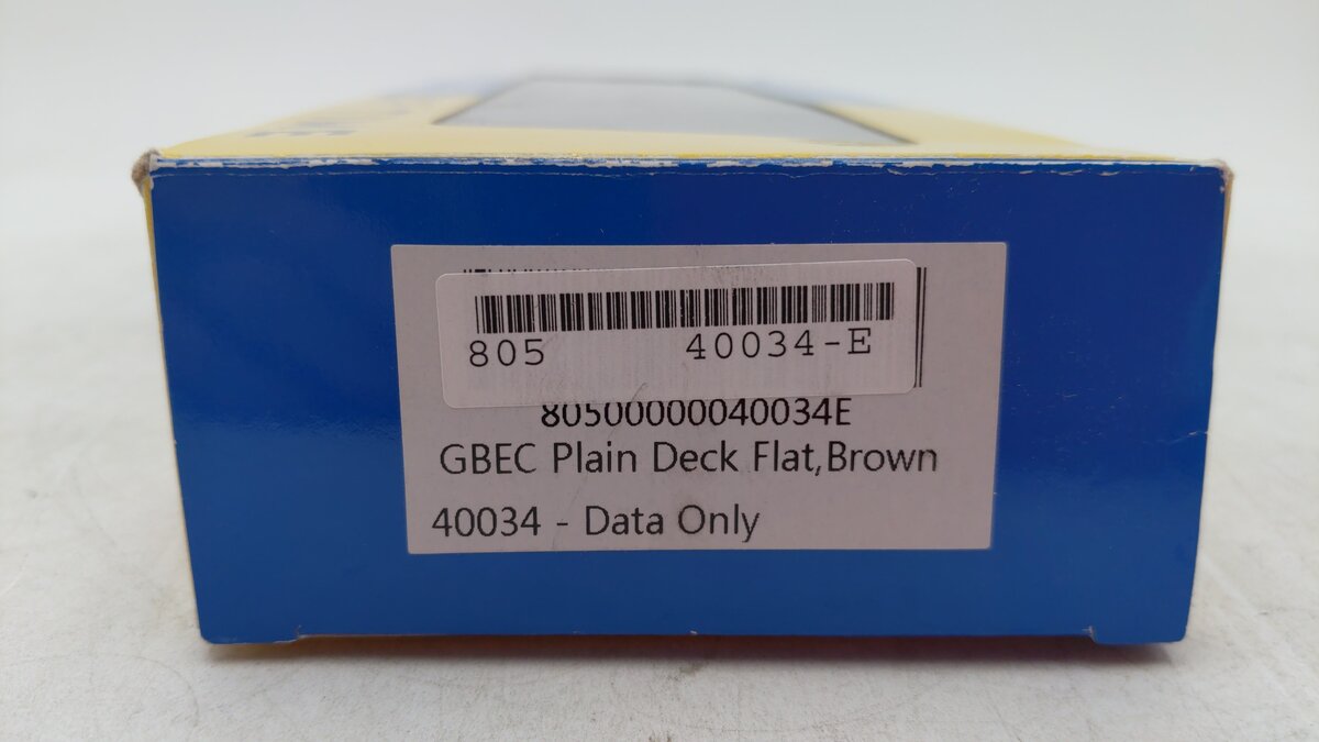 Wheels of Time 40034 HO GBEC 62' Plain Deck Flat Car - Data Only