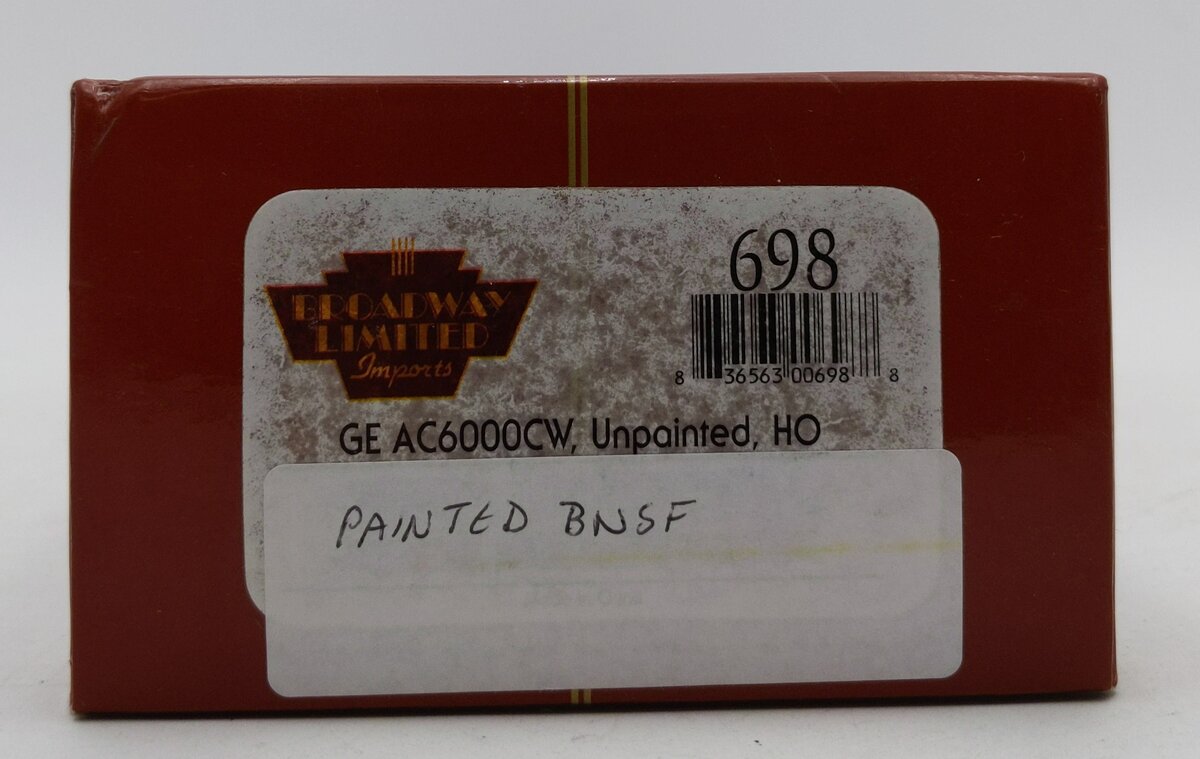 Broadway Limited 698 HO Custom BNSF Diesel GE AC6000CW w/DCC/SND/Box