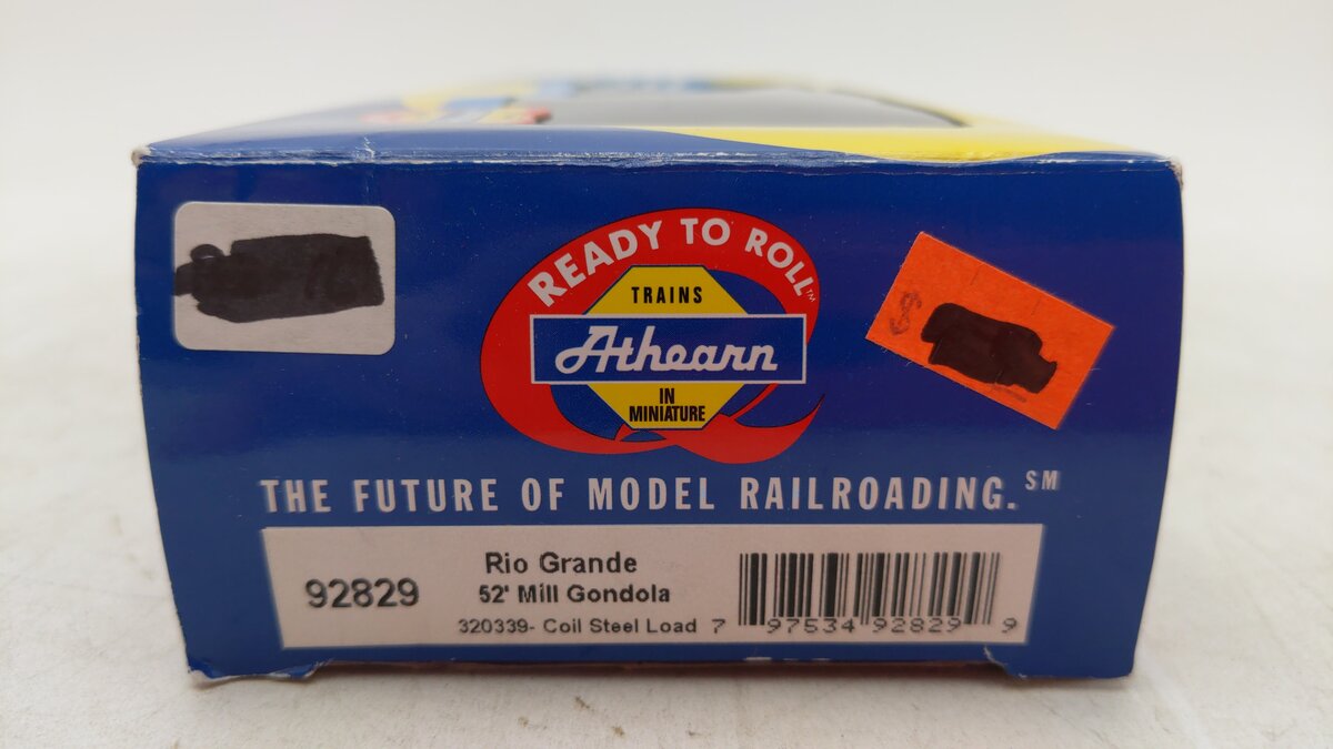 Athearn 92829 HO Scale Rio Grande 52' Mill Gondola w/Load #320339