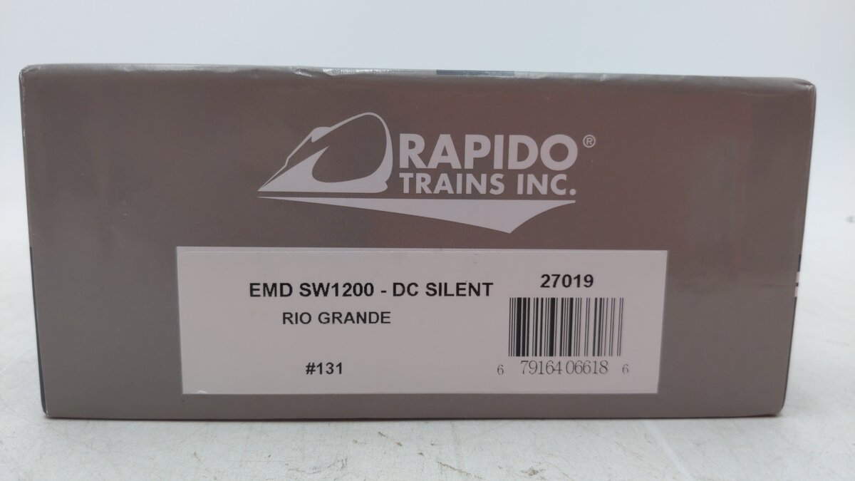 Rapido Trains 027019 HO D&RGW EMD SW1200 Diesel Locomotive #131